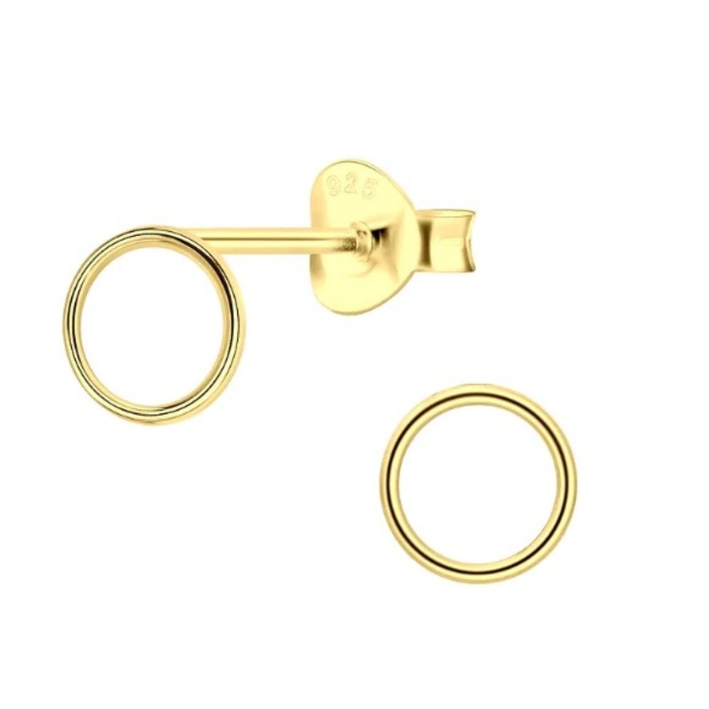 Silver Paw Print Stud Earrings S925